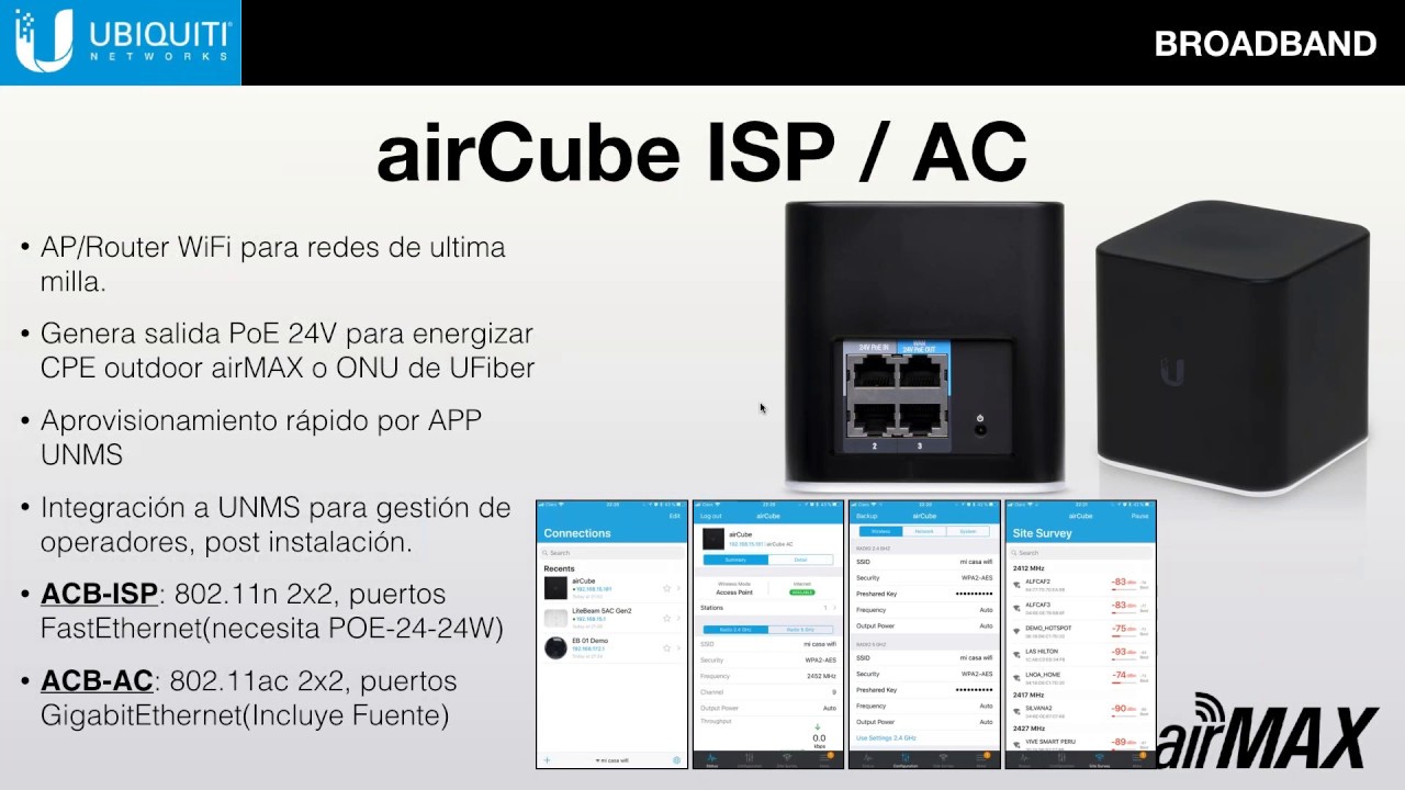 airCube - WiFi en la Ultima Milla - Funciones Avanzadas con UNMS