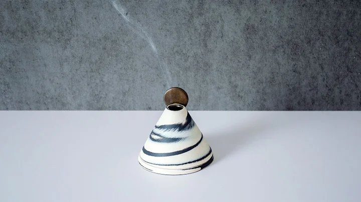 How to Make Neriage Incense Holder Part.2 | Making Porcelain Censer | Nerikomi Pottery