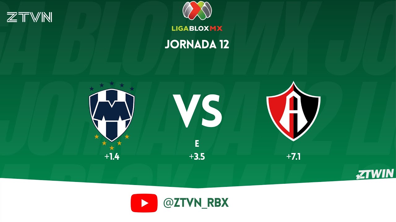 Monterrey VS Atlas| Jornada 12 - Clausura 2024 Liga Blox MX | - YouTube