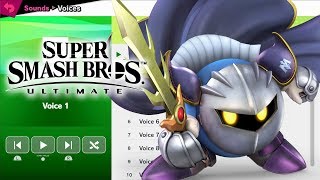 Metaknight Voices - Super Smash Bros Ultimate