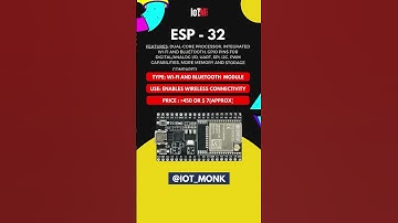 ESP 32 -  WiFi + Bluetooth Connectivity for IoT Projects  #iot #shorts #esp #arduino  #viral