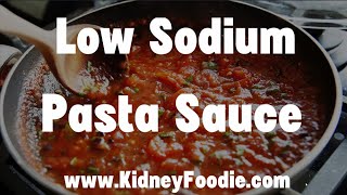 Low Sodium Kidney Friendly Pasta Sauces screenshot 4