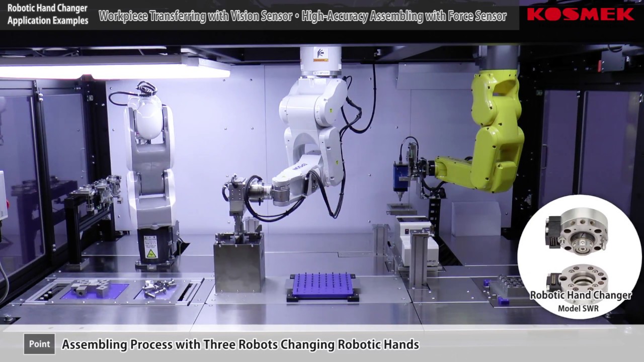 【KOSMEK】Workpiece Transferring with Vision Sensor and High-Accuracy ...