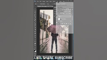 How to Create Rain Effect In Photoshop #photoshop #graphics #youtubeshorts #shorts #tutorial
