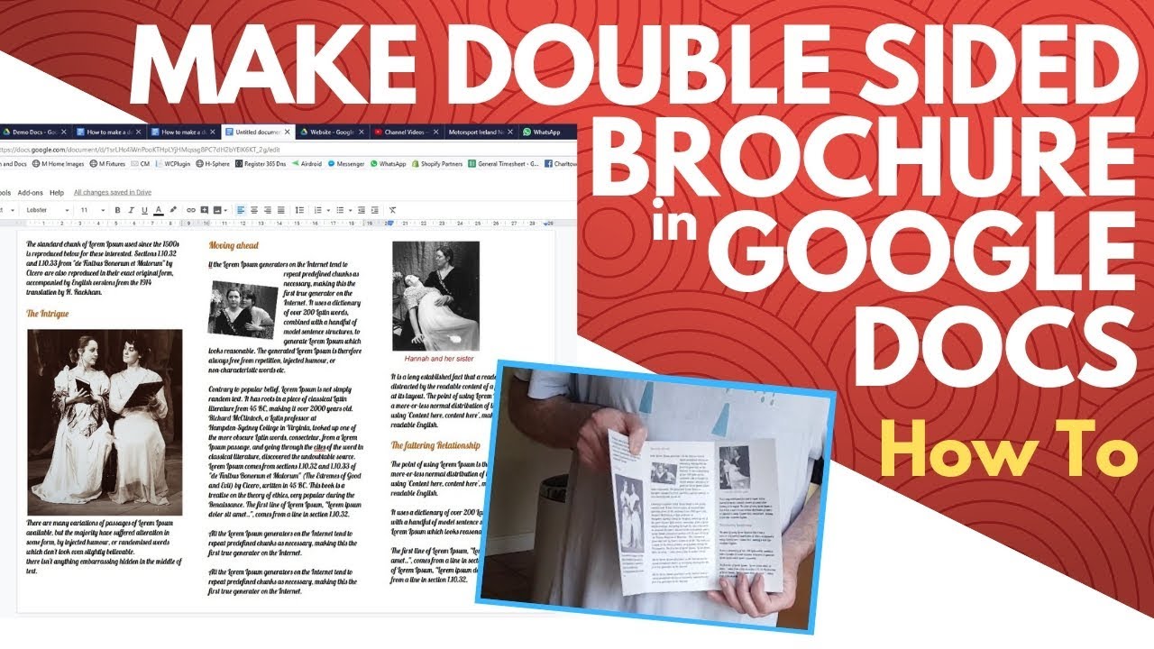 How to Make a Double Sided Brochure on Google Docs