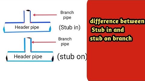 Difference between Stub in and stub on branch
