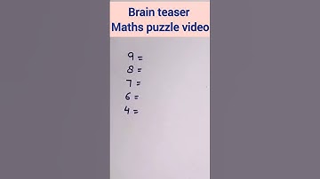 Brain teaser | maths puzzle video #maths #shorts #brainteaser #math #puzzle #mathspuzzles #viral