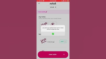What are streaks in noteit widget?