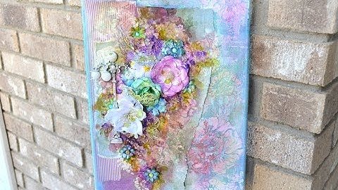 ★ Mixed Media Altered Canvas Tutorial: Flying Unicorn February Kit Project