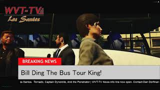 Information WVT-TV Dan Dorfman Bill Ding the  Bus Tour King News