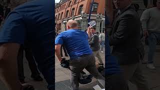 Pro-LGBT Bully Attacks Peaceful Catholics in Dublin #transgenderism #debate