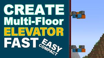 Minecraft Create 0.5 Multi-Floor Elevator (Any distance, 15 floors)