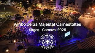 Arribo De Sa Majestat Carnestoltes. Sitges Carnaval 2025 Dron