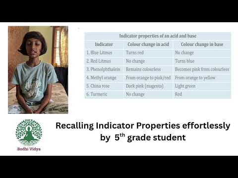 Recalling Indicator Properties effortlessly by 5th grade student