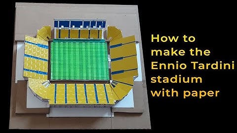 How to make the Ennio Tardini stadium of Parma FC with Paper