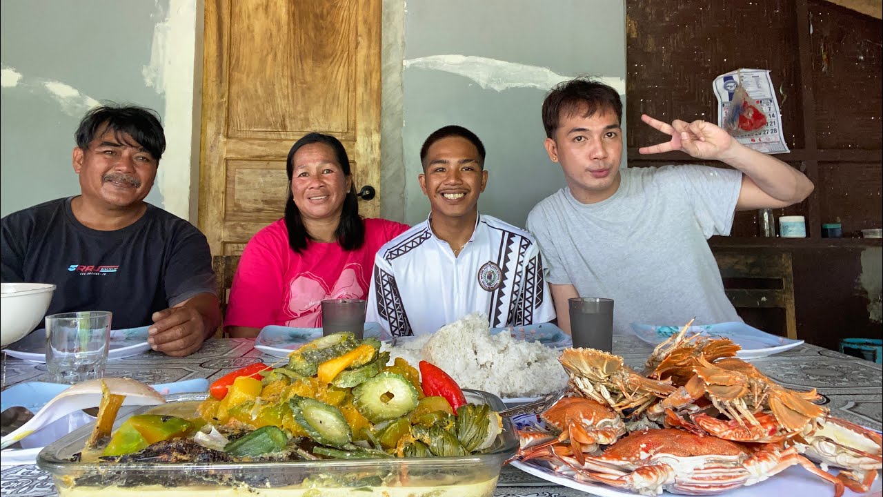 MUKBANG GINATAANG KALABASA WITH CRAB&PITIK