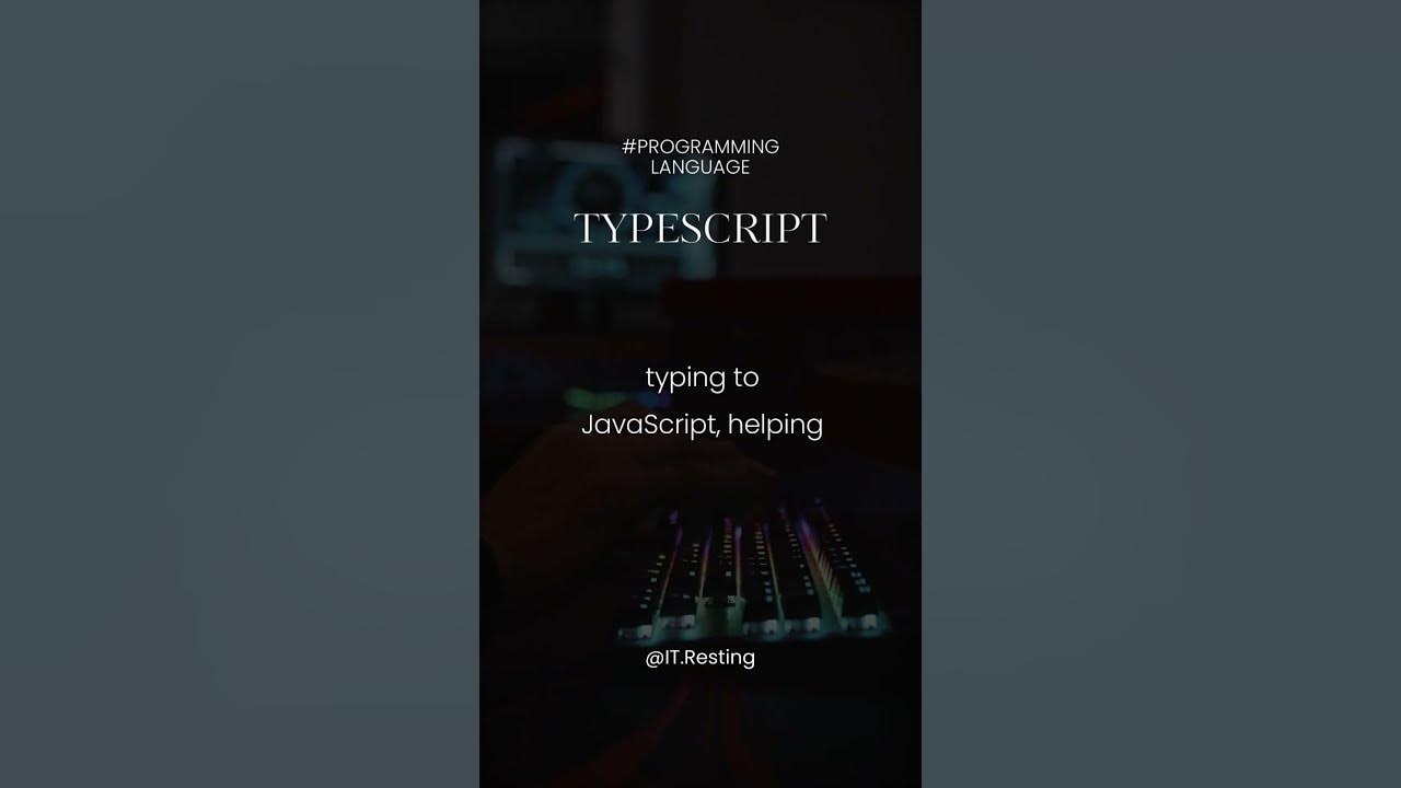 TypeScript. Programming language - YouTube