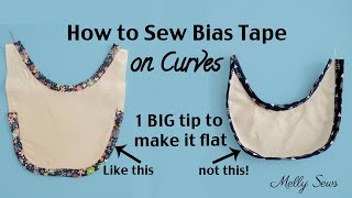 How To Sew Bias Tape On Curves