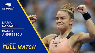 Maria Sakkari vs Bianca Andreescu Full Match | 2021 US Open Round 4