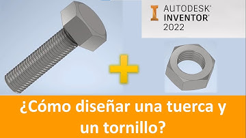 ⚙️ Diseño de una tuerca y tornillo usando Autodesk Inventor
