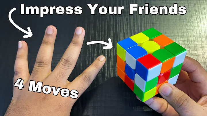 How To Solve Rubik's Cube With 4 Moves :