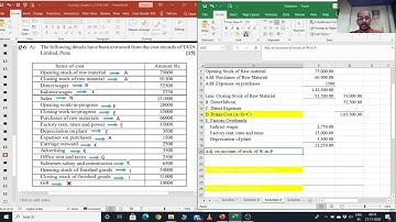 SYBCOM COSTING CHAPTER 2 VIDEO 16 PROBLEM 9