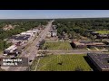 Aerial video of storm aftermath