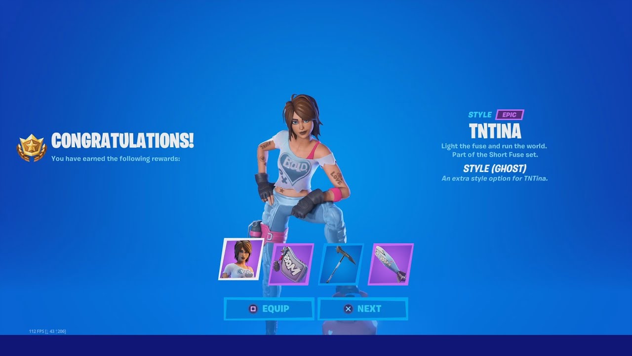 The Fastest Way To Unlocking TNTINA FREE REWARDS! (Ghost Style) Fortnite TNTINA Challenges Complete.