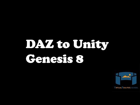 DAZ to Unity - Genesis 8 character