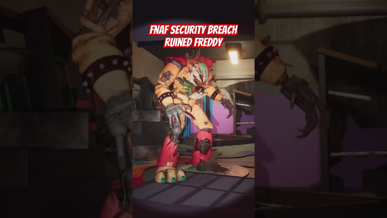 FNaF Security Breach: Ruin - Ruined Freddy by datDerpington on