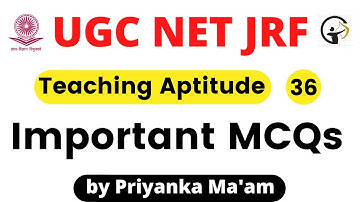 UGC NET JRF Paper -1 | Teaching Aptitude by Priyanka Ma