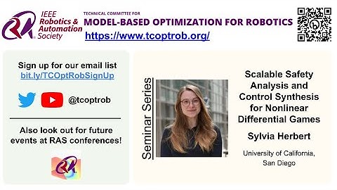 TCOptRob Seminar: Scalable Safety Analysis and Control Synthesis by Sylvia Herbert