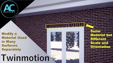 How to Modify a Material Used in Many Surfaces Separately in Twinmotion | Twinmotion Tips and Tricks