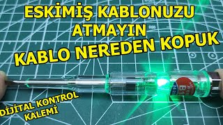 KABLO NEREDEN KOPUK, Kopuk Kablo Nasıl Bulunur, Elektronik Kontrol Kalemi, Temassız Kontrol Kalemi by mehmet efe usta 10,318 views 10 months ago 12 minutes, 1 second