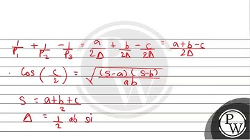 If p1,p2,p3 are the altitudes of a triangle from the vertices A, B, Cand Δ is the area of ....