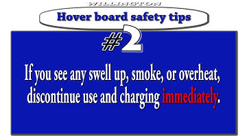 Quick hoverboard Safety tips / lithium battery