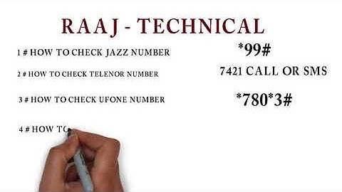 Apni Sim Ka Number Kaise Check Karty Hain Telenor, Warid, Jazz, Ufone, Zong