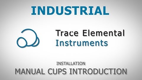 Industrial - Installation manual cups introduction