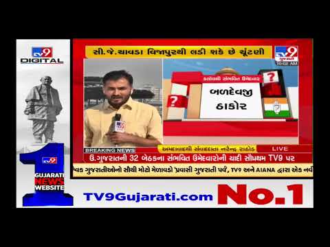 Take a look at the possible candidates' list of Congress for the Gujarat Elections |TV9GujaratiNews