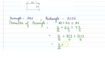 Find the perimeter of (i) ∆ABE (ii) the rectangle BCDE in this figure. Whose perimeter is greater?
