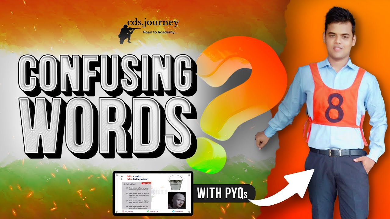 60 Confusing English Words for NDA 1 2024 and CDS 1 2024 || Homonyms ...