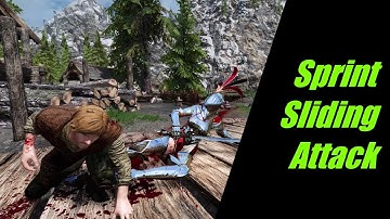 SKYRIM SE Sprint Sliding Attack