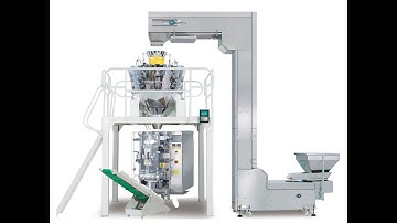 Mitsubishi PLC controller large-scale vertical packing machine for nuts with multihead doser
