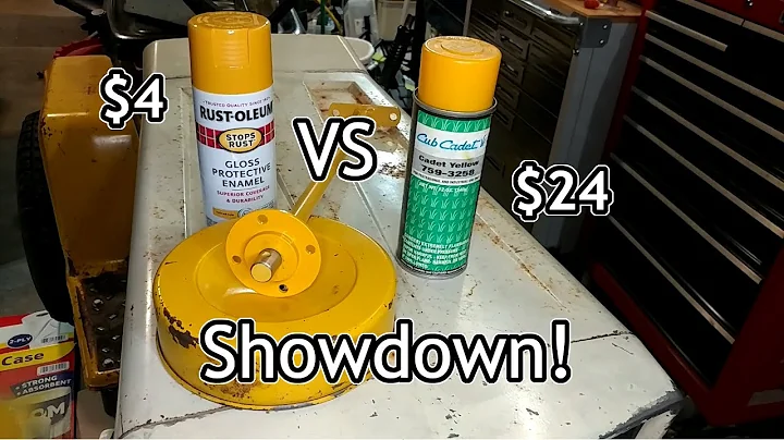 Cub Cadet Paint Showdown: Generic vs. Name Brand