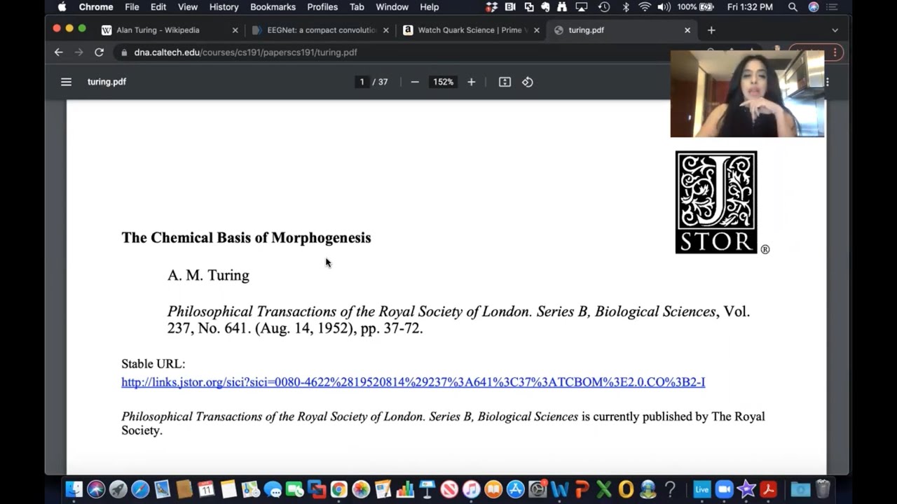 Mathematics of biology - Morphogenesis: Alan Turing - YouTube