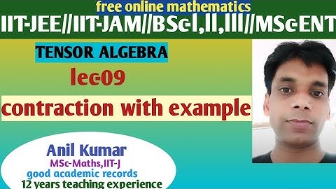 Tensor algebra//contraction