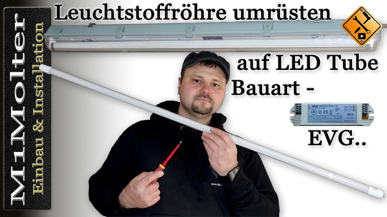 Leuchtstoffröhre ohne Starter auf LED umrüsten (Retrofit)