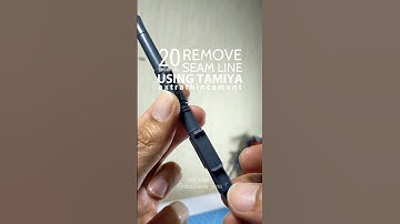 REMOVE SEAMLINE - using Tamiya thin cement #gundamindonesia #gundam #hobby #tutorial #toys