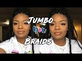 I Tried Jumbo Box Braids on Myself || Beginner Friendly