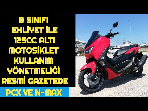 B SINIFI EHLİYET İLE 125CC ALTI MOTOSİKLET KULLANIM YÖNETMELİĞİ RESMİ GAZETEDE